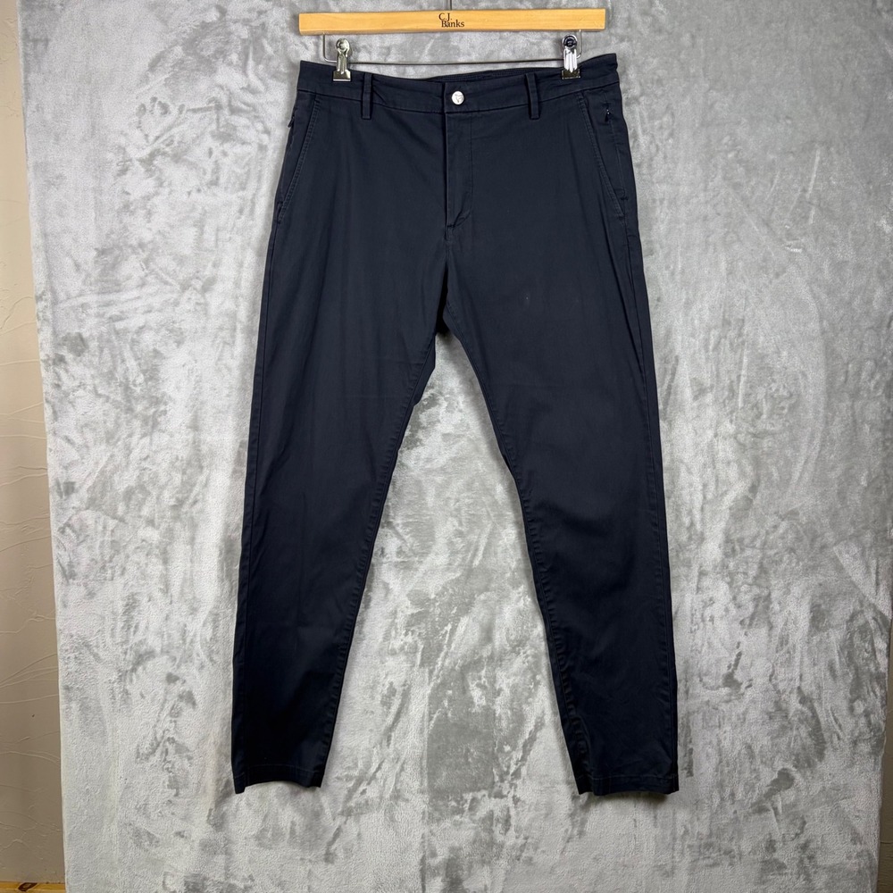 Birddogs Pants Boomstick Navy Chino 34x32 Stretch Cotton Mens Blue Golf Preppy